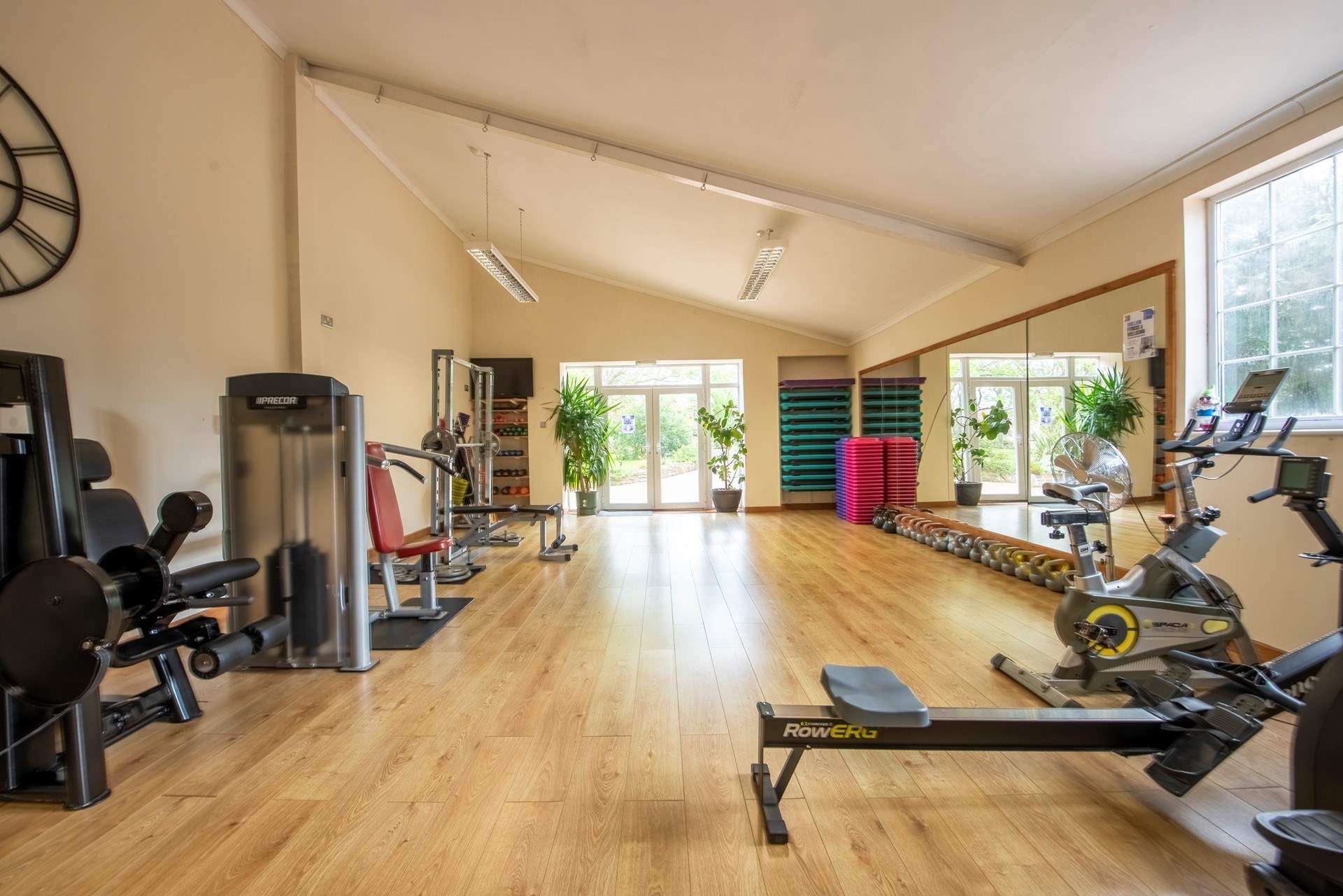 Also rowing machines, bikes and cross trainer.