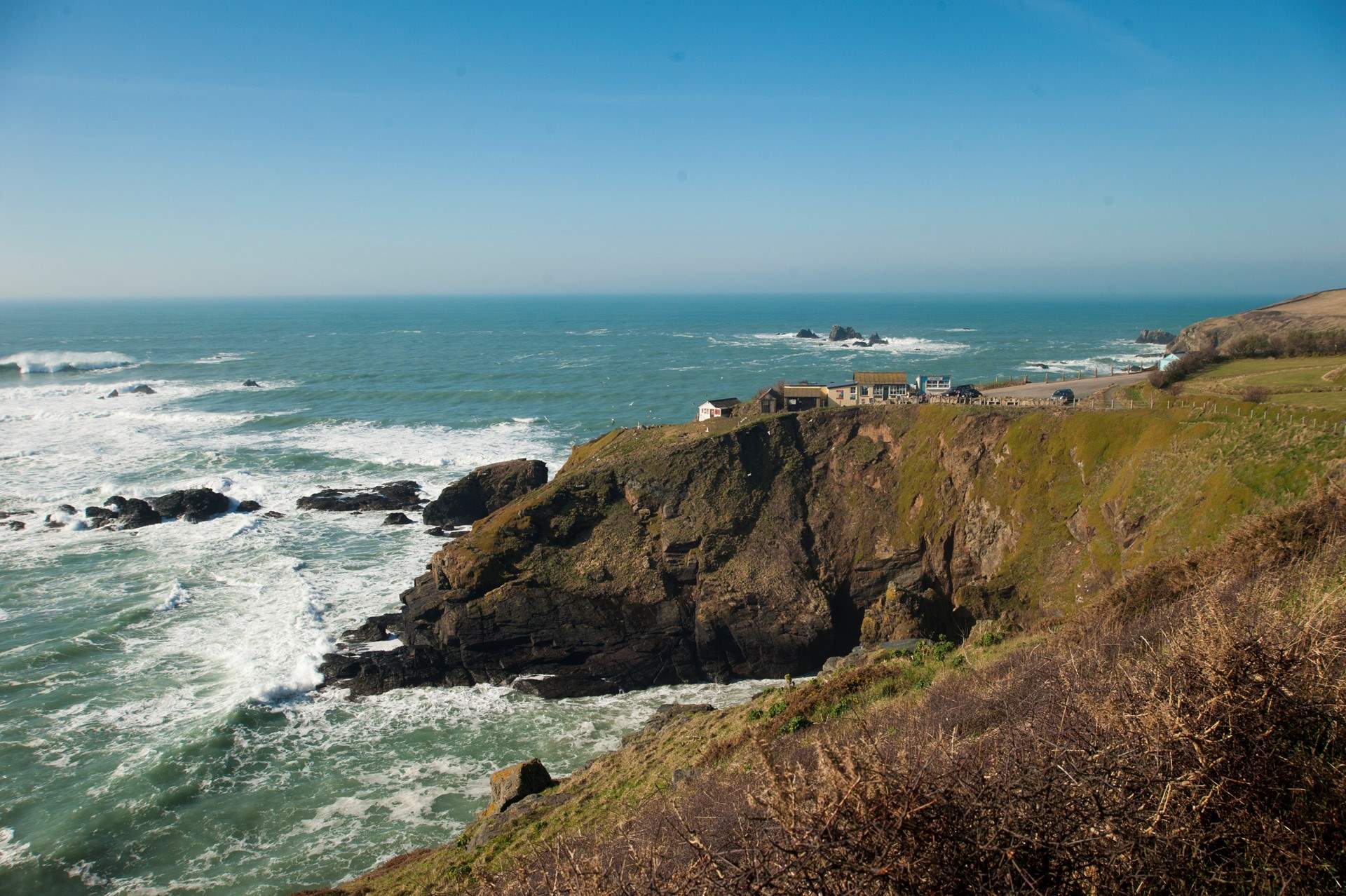Walk from Mullion Cove to Lizard Point along the coast path and you will see some stunning views. 