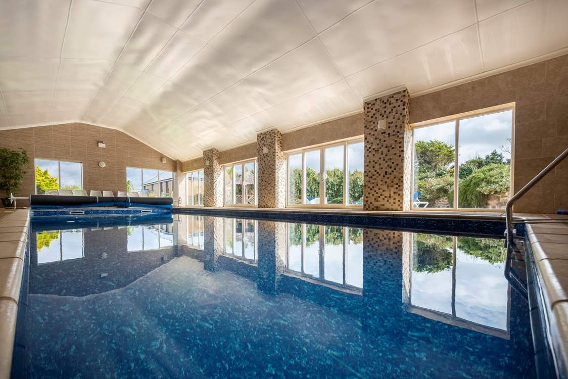 The indoor heated swimming pool is shared with three other cottages. Please supervise young children here.