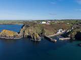 Mullion Harbour from the air.