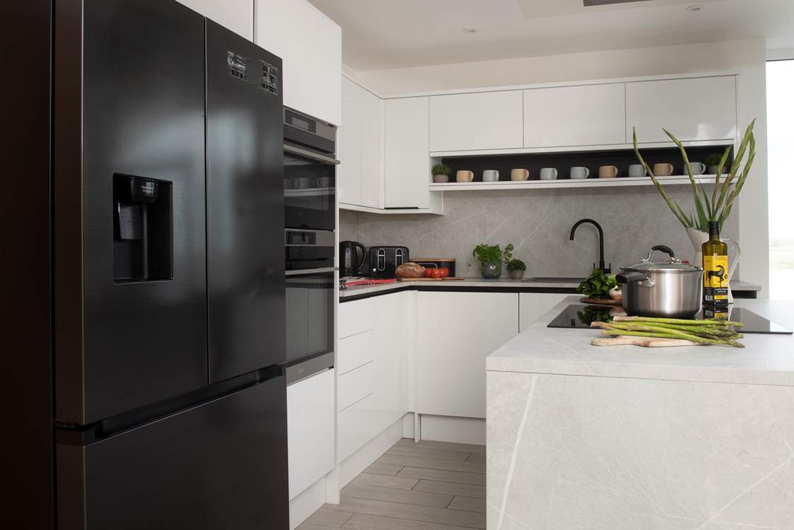 The American fridge-freezer is ideal for holiday treats.
