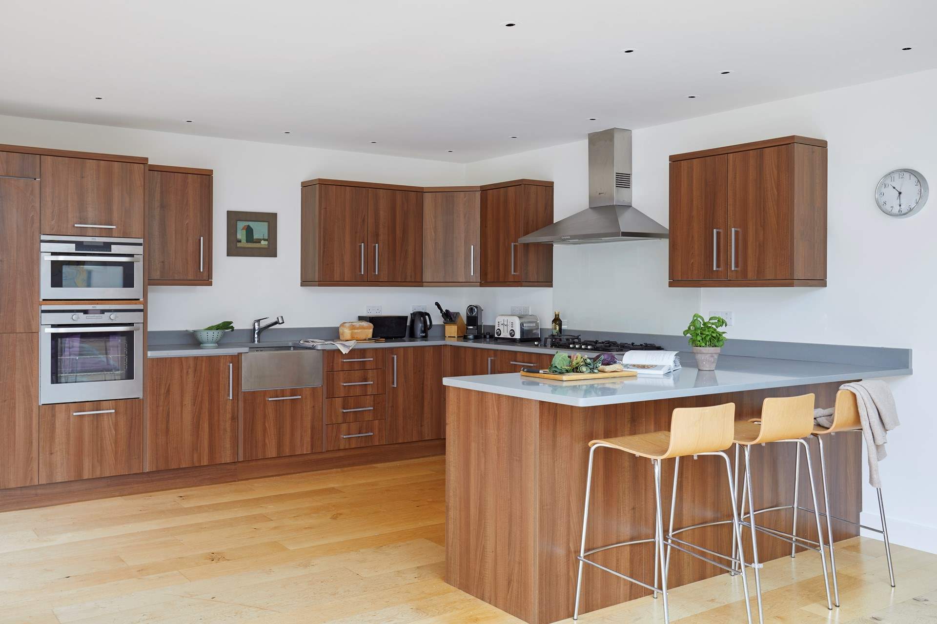 The sociable kitchen is equipped with all you need to cook up a family feast.