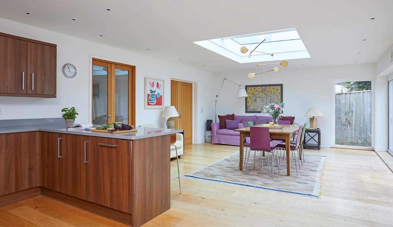 There is lots of natural light in this airy open space.