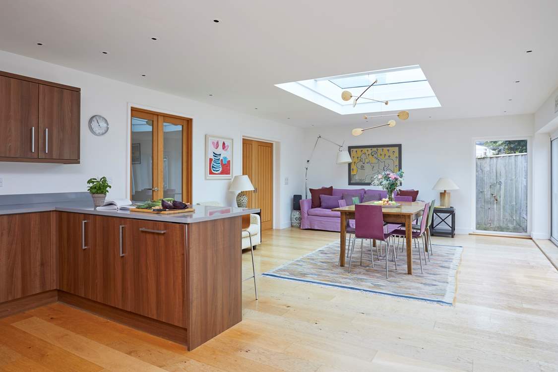 There is lots of natural light in this airy open space.