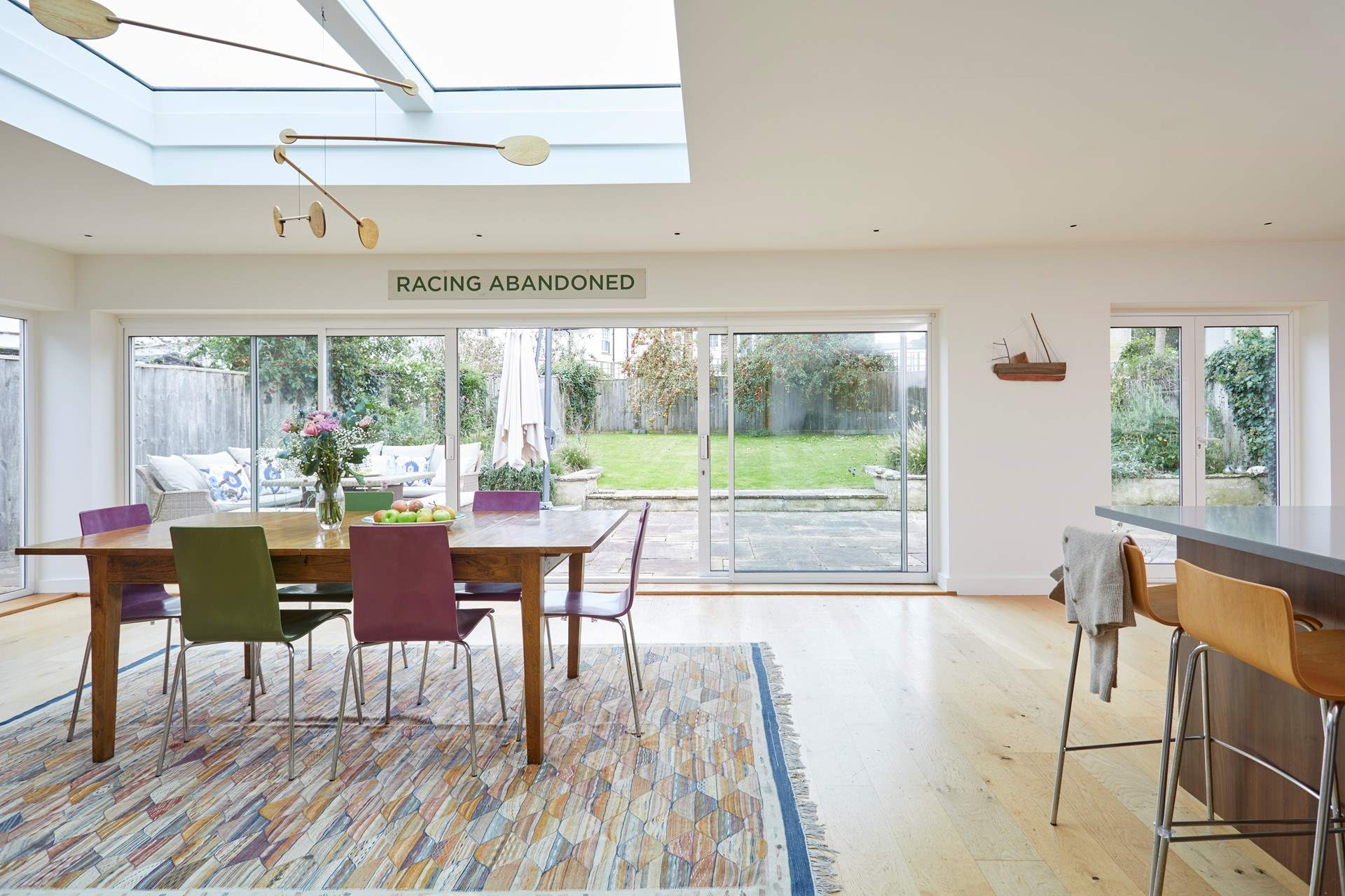 The large open plan kitchen/diner is perfect for entertaining.