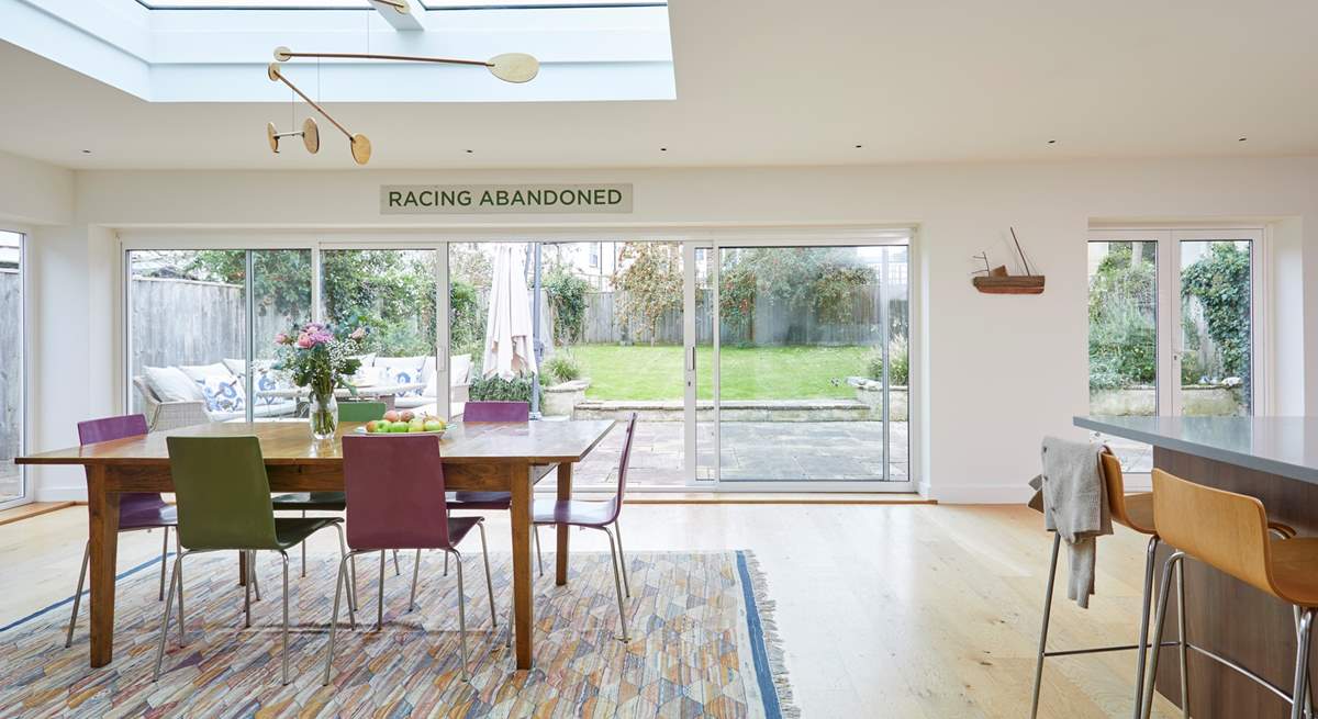 The large open plan kitchen/diner is perfect for entertaining.