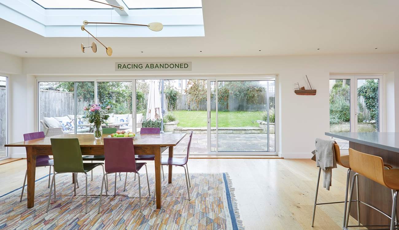 The large open plan kitchen/diner is perfect for entertaining.