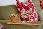 Sit back and relax in the evening, with a chilled glass of wine.