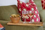Sit back and relax in the evening, with a chilled glass of wine.