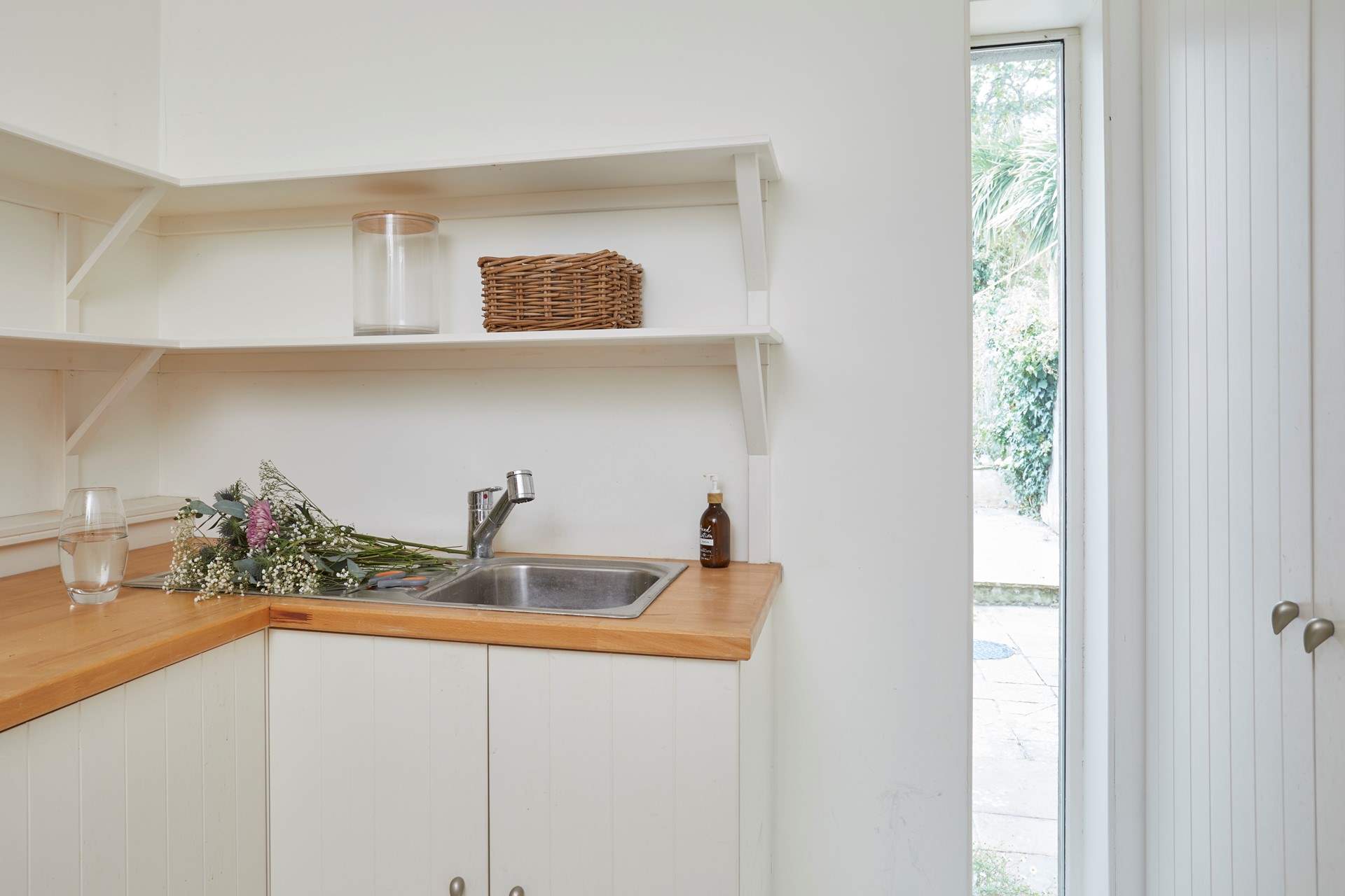 The utility-room is great for storing wet beach wear and sandy toys.There is also a washing machine and tumble-drier which may come in handy!