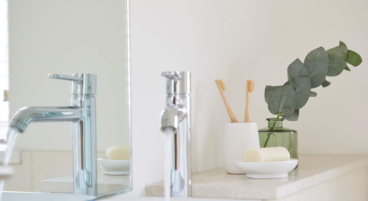 Have a long soak or a refreshing shower ready to start the day.