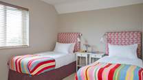Bedroom 2 also has twin beds - you will find quality beds in all bedrooms.