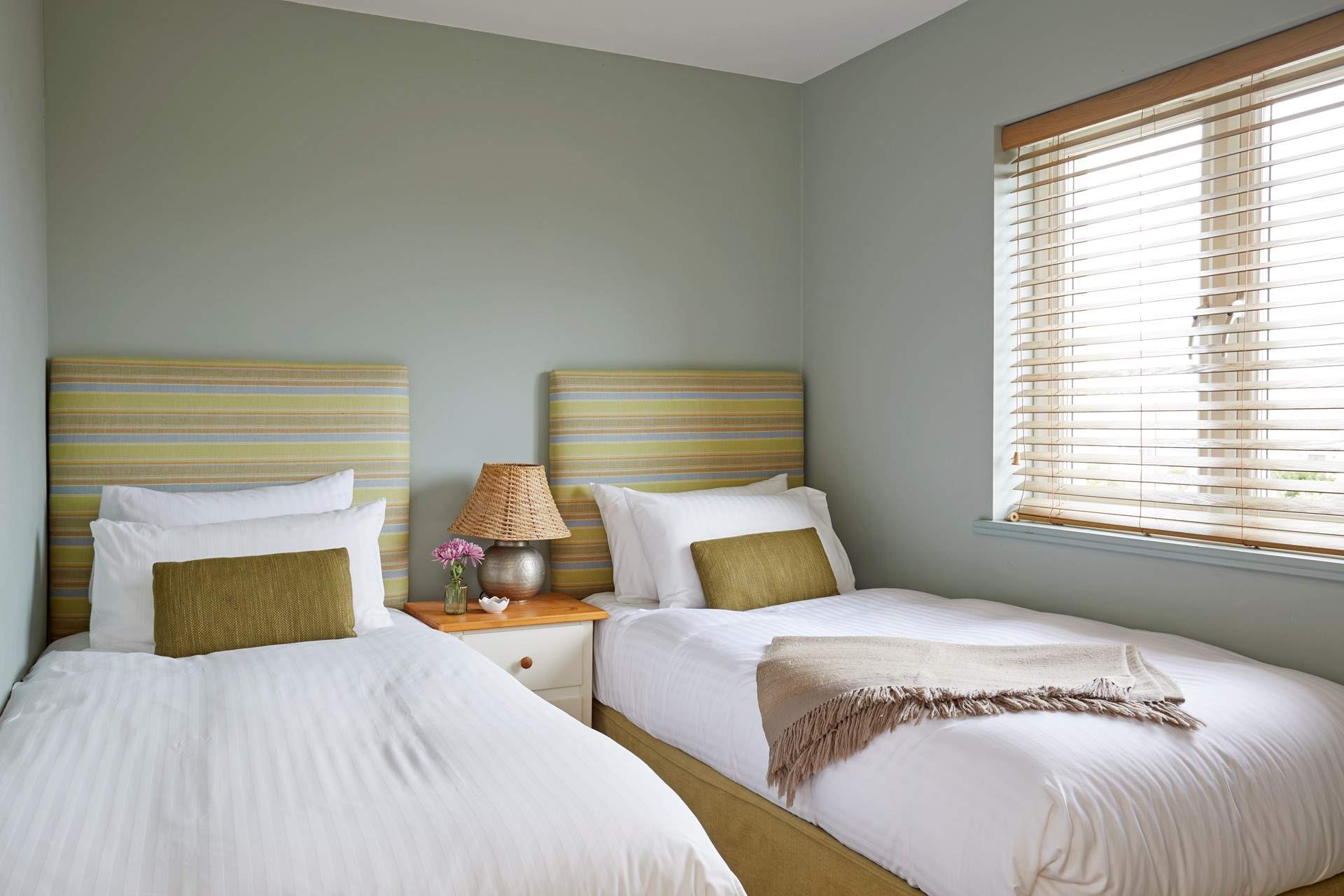 Bedroom 1 with comfortable twin beds, perfect for children or adults...