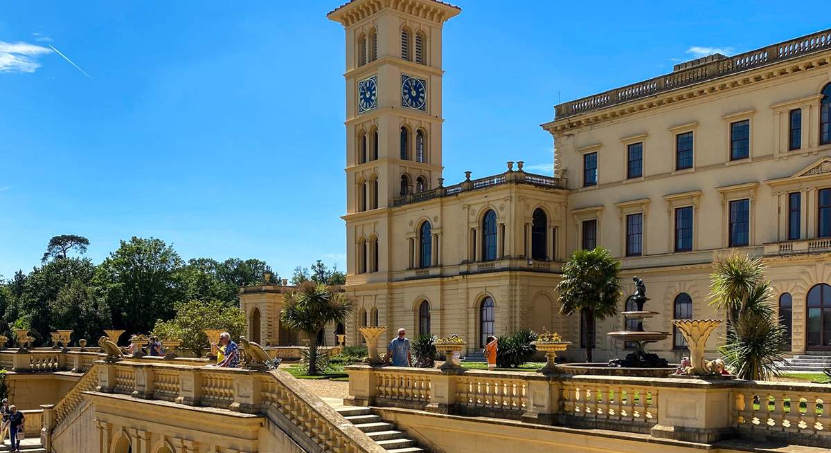 Osborne House, the holiday home of Queen Victoria and Prince Albert.