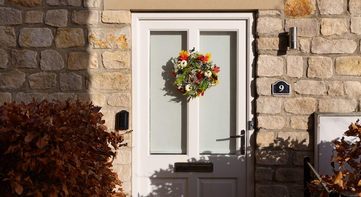 The honey-coloured stone is typical in Helmsley.