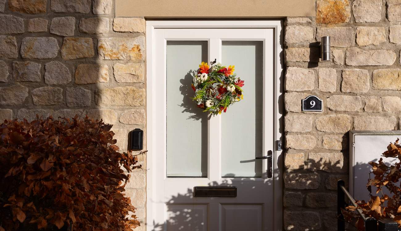 The honey-coloured stone is typical in Helmsley.