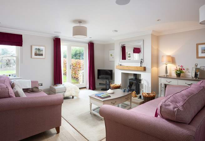 The sitting-area is spacious, light and airy. 