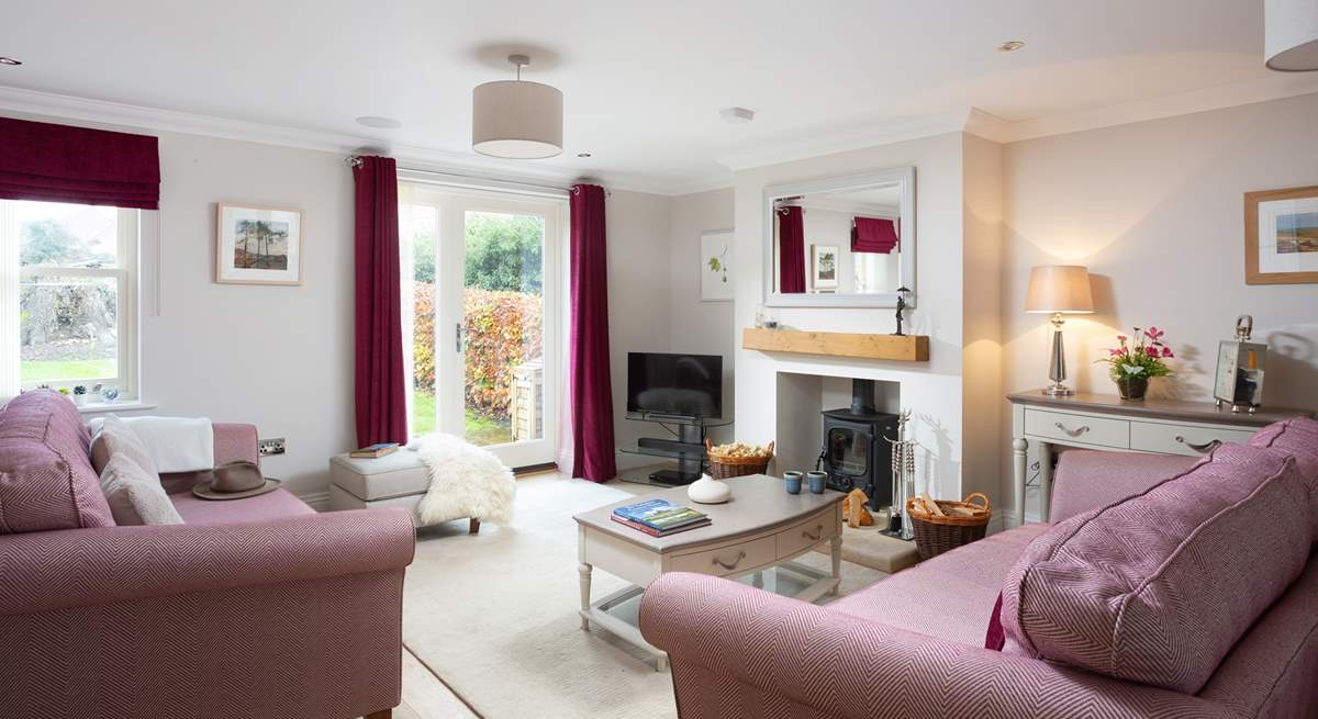 The sitting-area is spacious, light and airy. 