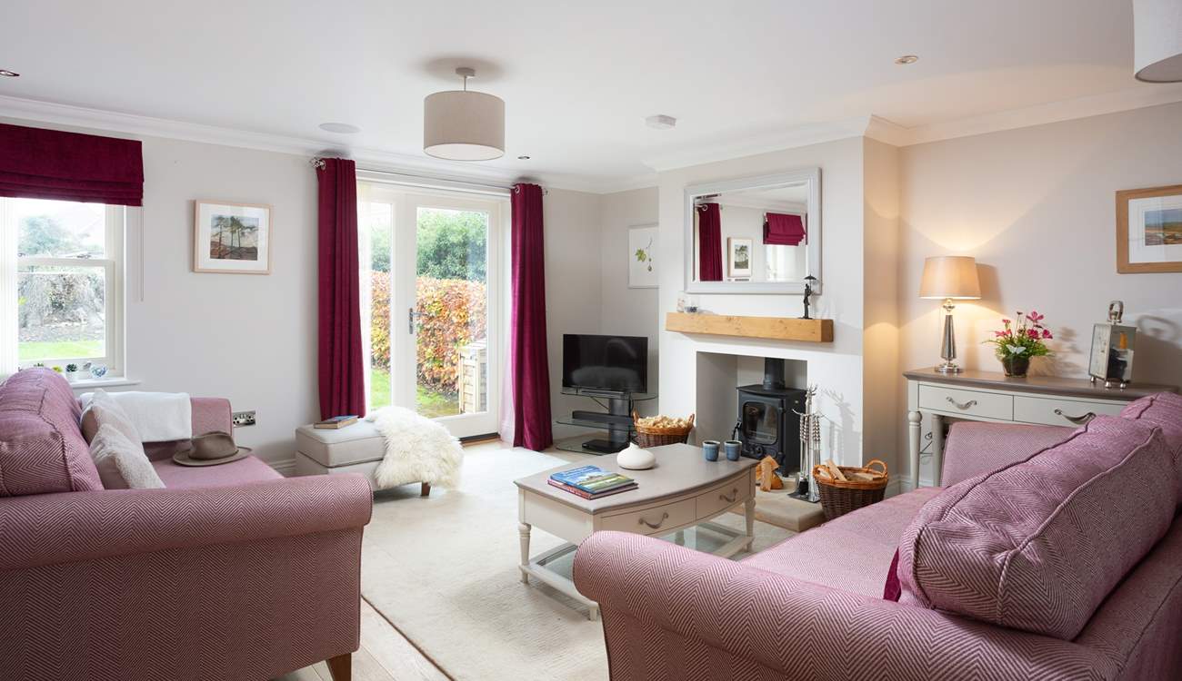 The sitting-area is spacious, light and airy. 