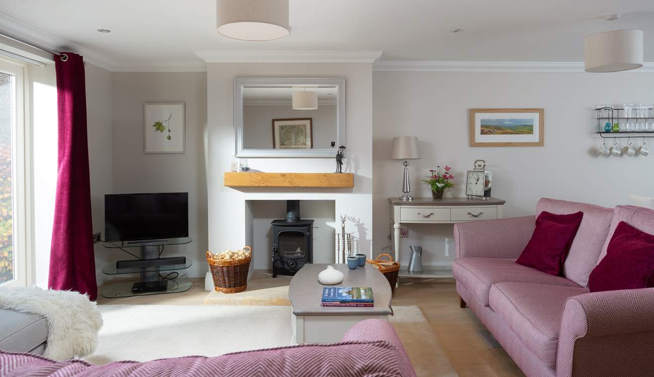 The sofas are large and comfy, perfect for relaxing.