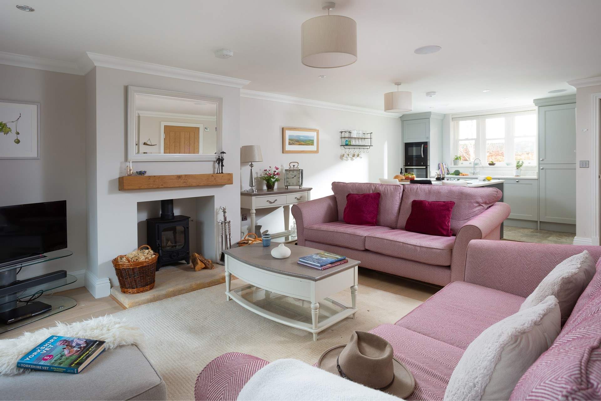 Light the wood-burner and you will be cosy at any time of year. 