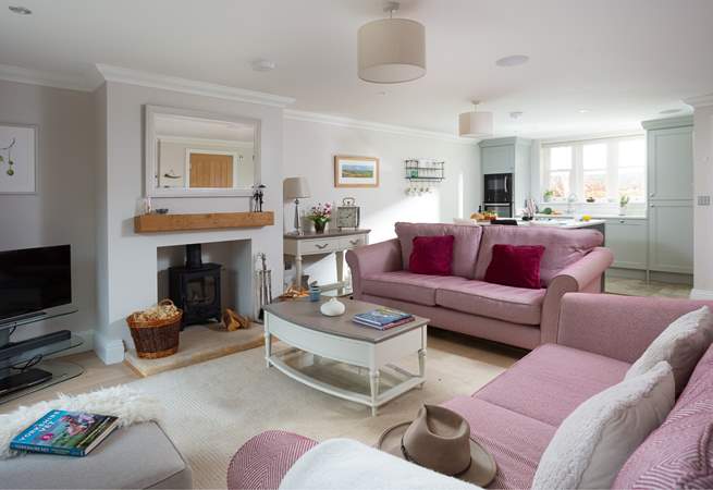 Light the wood-burner and you will be cosy at any time of year. 