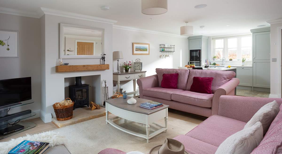 Light the wood-burner and you will be cosy at any time of year. 