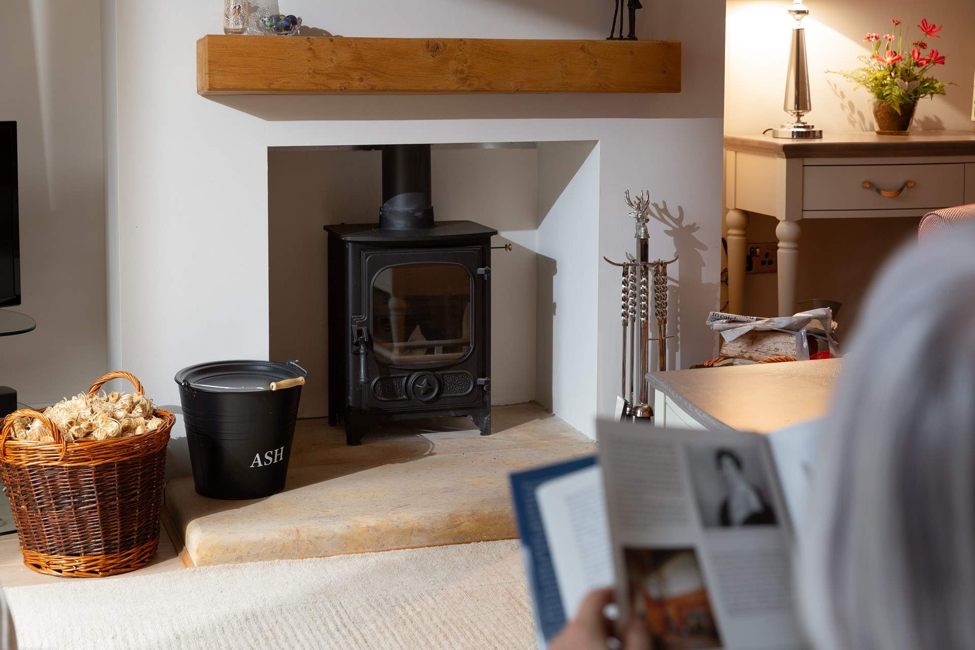 Pick up a good book and relax. 