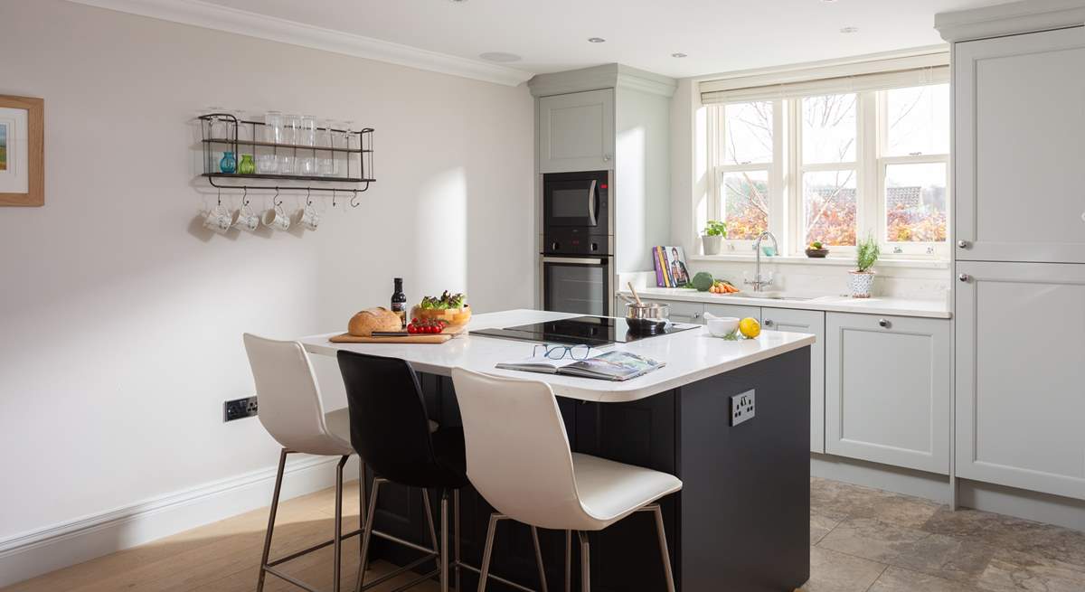 Take a front row view of the chef's activities. 