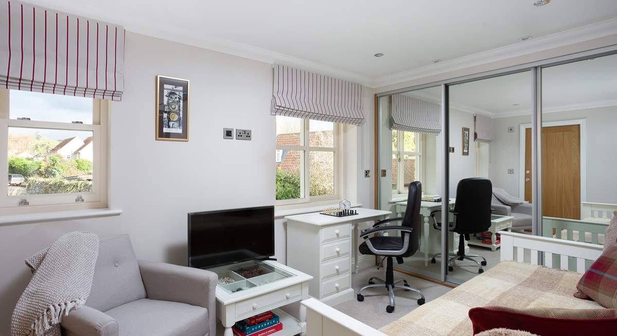 Work from home, watch TV, play a game of chess...the choice is yours. 