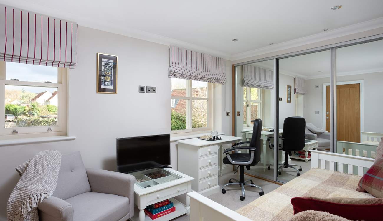 Work from home, watch TV, play a game of chess...the choice is yours. 