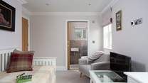 The snug has a useful wet-room. 