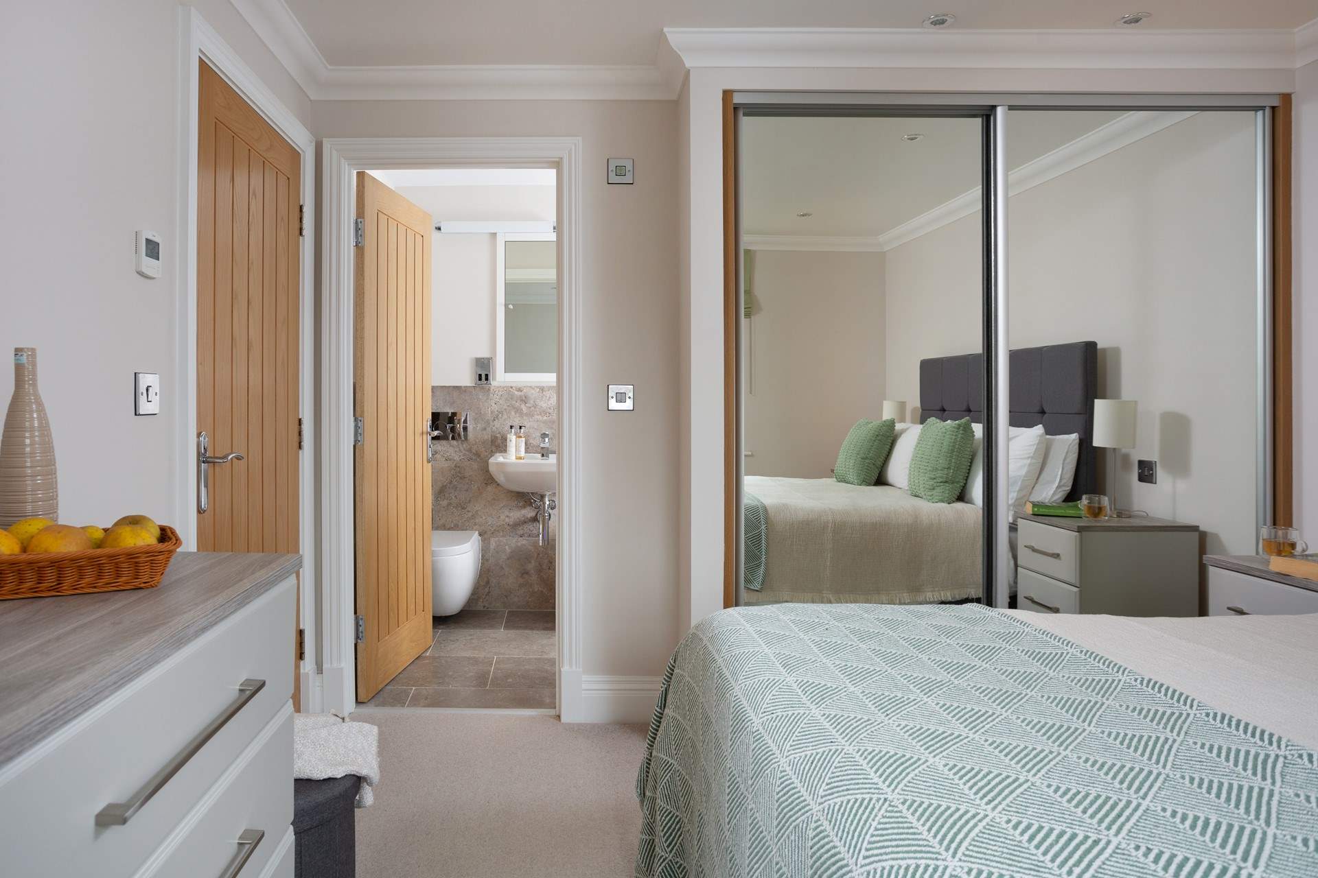 There is plenty of storage for your holiday wardrobe. 