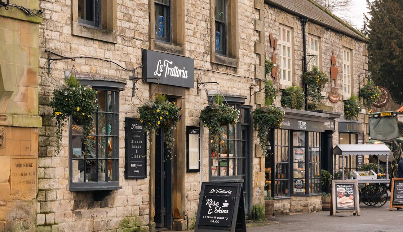 One of the many restaurants in Helmsley, sitting beside the popular bakery and deli. 