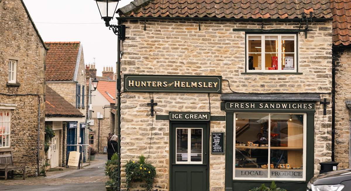 Hunters of Helmsley is an award-winning delicatessen, serving delicious ice cream too. 