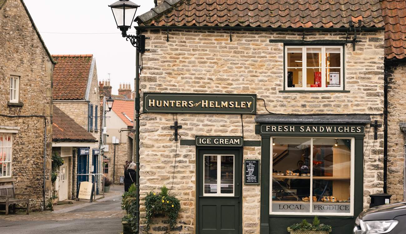 Hunters of Helmsley is an award-winning delicatessen, serving delicious ice cream too. 