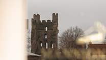 Helmsley Castle still keeps guard over the town. 