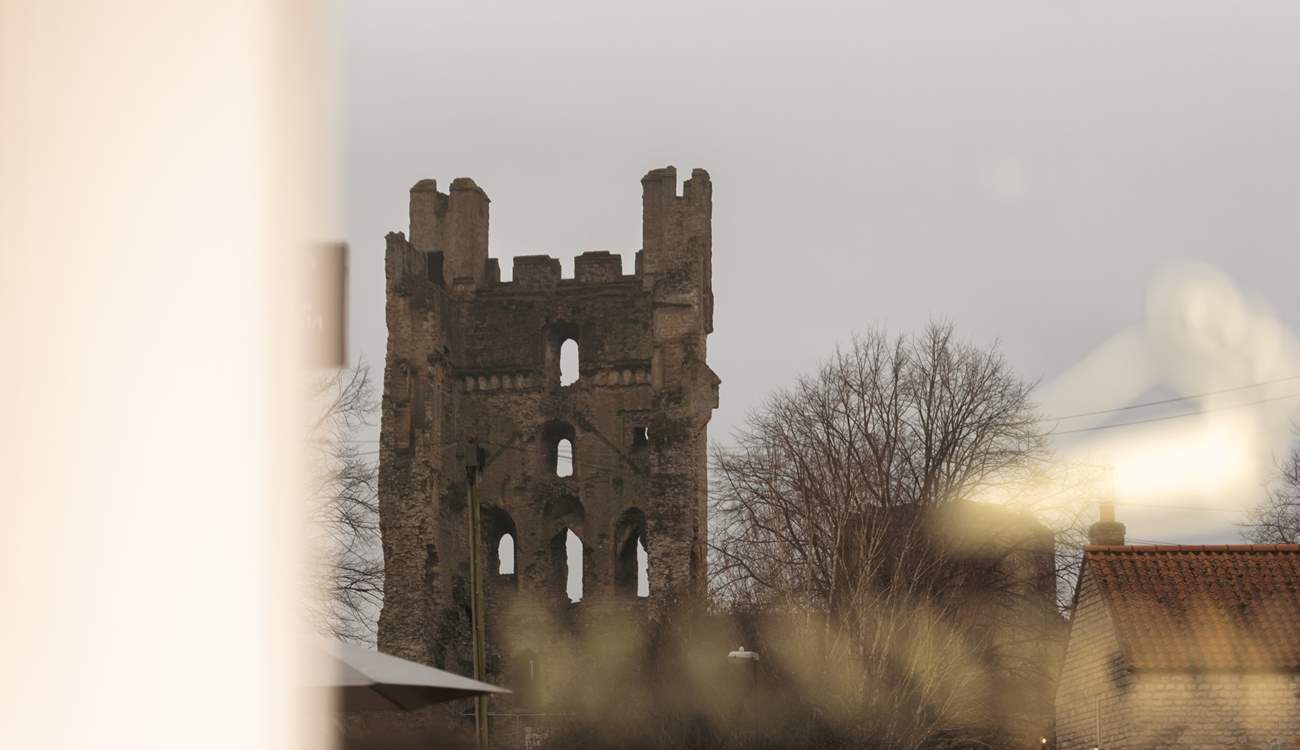 Helmsley Castle still keeps guard over the town. 
