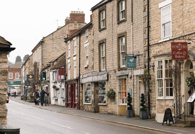 The market square is filled with independent shops, galleries, restaurants and cafes.