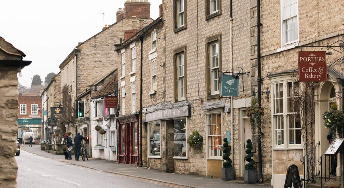 The market square is filled with independent shops, galleries, restaurants and cafes.