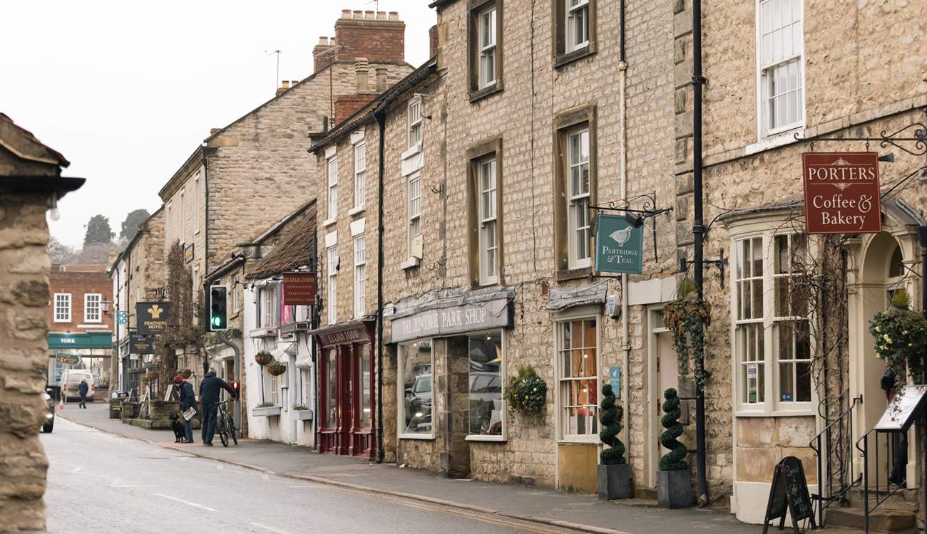 The market square is filled with independent shops, galleries, restaurants and cafes.