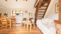 Please note that there is no access to the first floor from the stairs in the living area. All the accommodation is on the ground floor. 