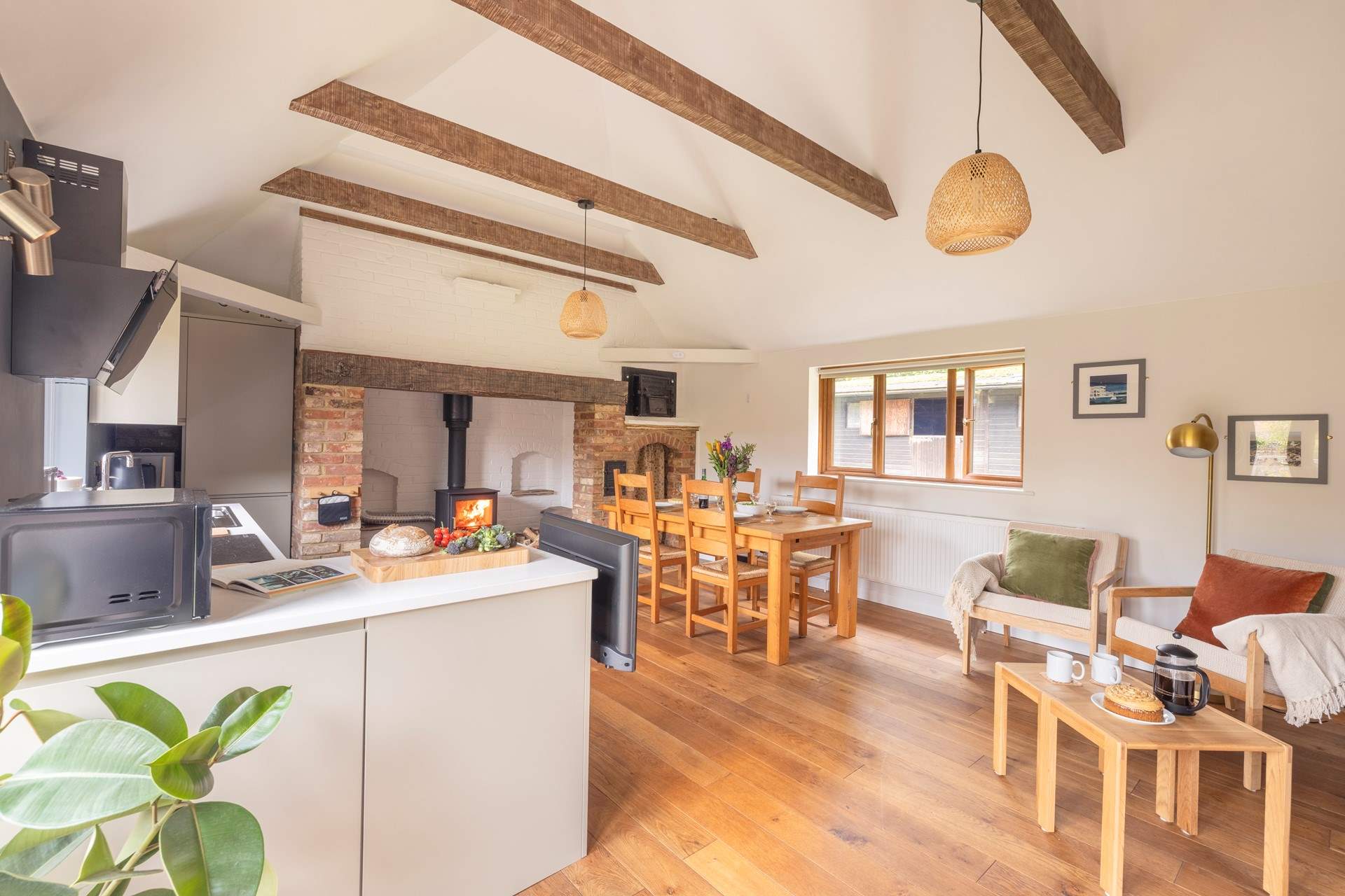 The open plan living area is a welcoming space.