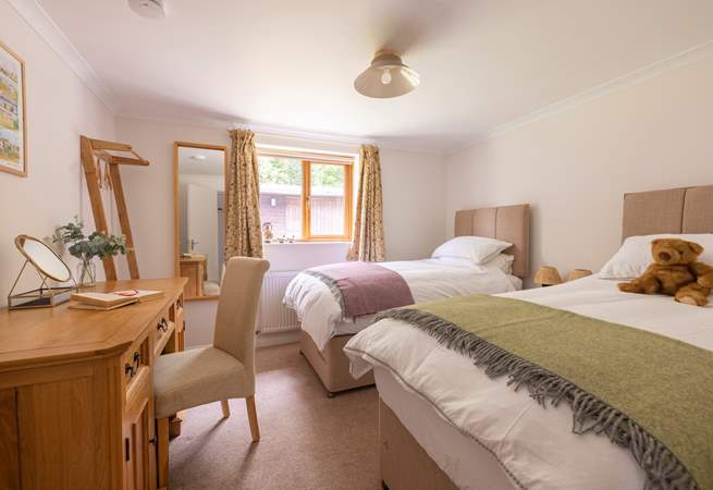 This twin room can also be made into a super-king double if required.