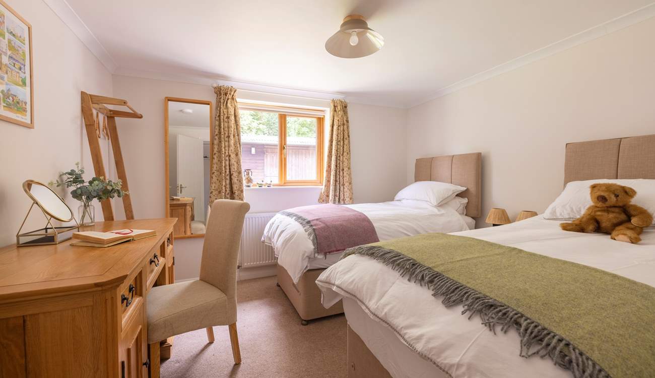 This twin room can also be made into a super-king double if required.