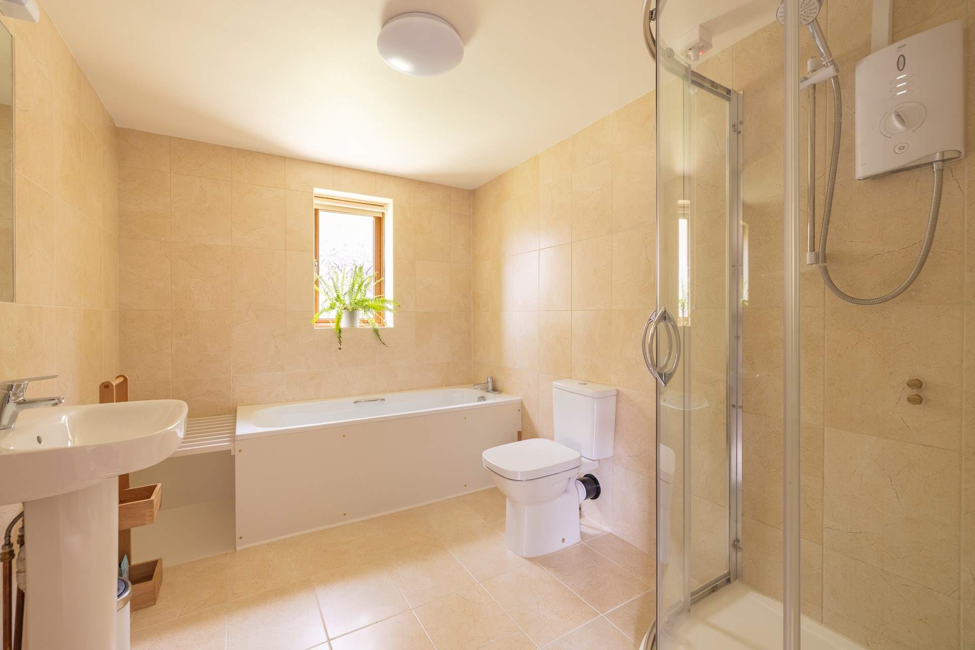 The family bathroom.