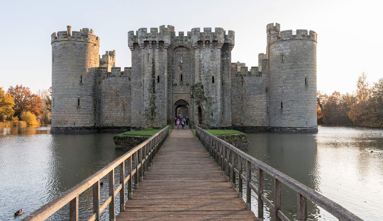 Explore Bodiam Castle near Robertsbridge.