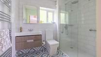 The ground floor shower-room with a spacious shower.