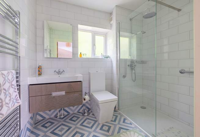 The ground floor shower-room with a spacious shower.