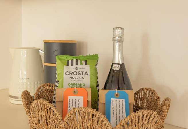 A lovely welcome hamper awaits which includes home-made treats for your four-legged friends.